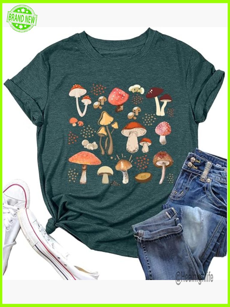 Retro Hippie 70s Floral Graphic Tee Cute Short Sleeve T-Shirt